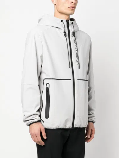 Shop Moose Knuckles Contrast-detailing Hooded Jacket
