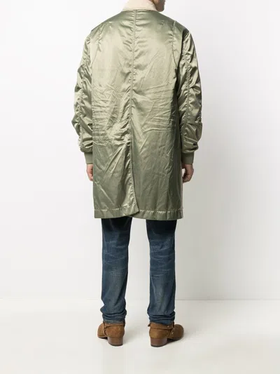 Dsquared2 Contrast-sleeve Single-breasted Coat In Neutrals