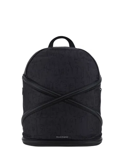 Shop Alexander Mcqueen Men Backpack In Black