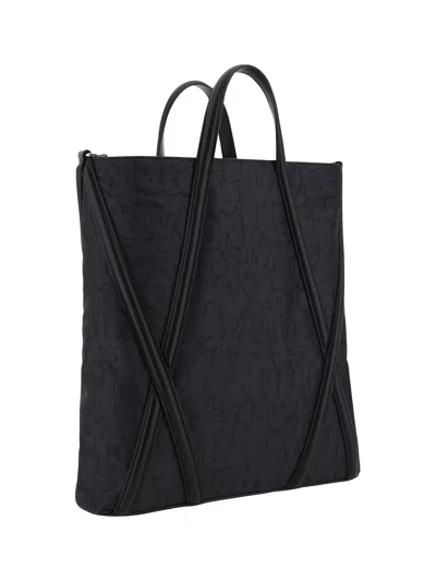 Shop Alexander Mcqueen Men The Harness Handbag In Black