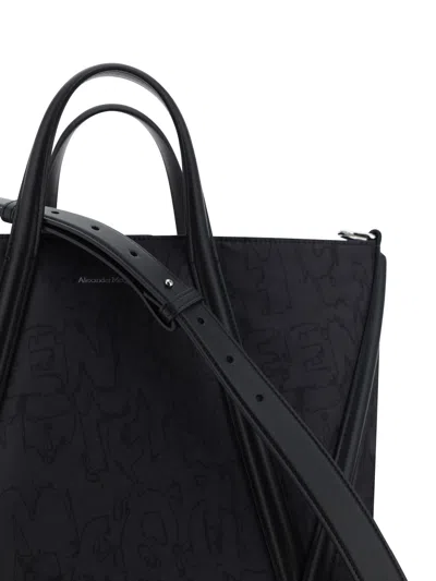 Shop Alexander Mcqueen Men The Harness Handbag In Black