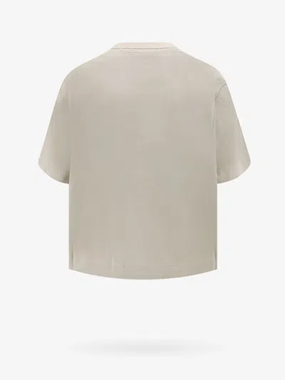 Shop Brunello Cucinelli Woman T-shirt Woman Beige T-shirts In Cream