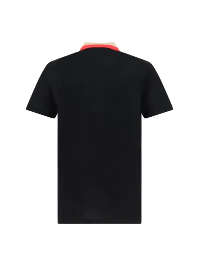 Shop Burberry Men Edney Polo Shirt In Black