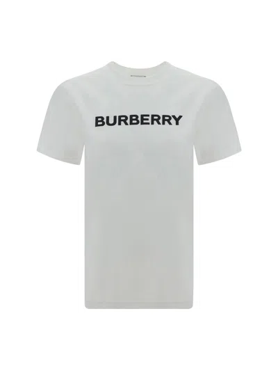 Shop Burberry Women T-shirt In White