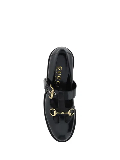 Shop Gucci Women Horsebit Loafers In Black