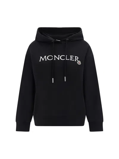 Shop Moncler Women Hoodie In Black