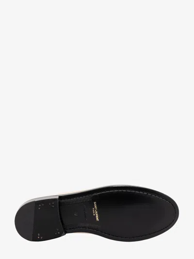 Shop Saint Laurent Woman Loafer Woman Beige Loafers In Cream