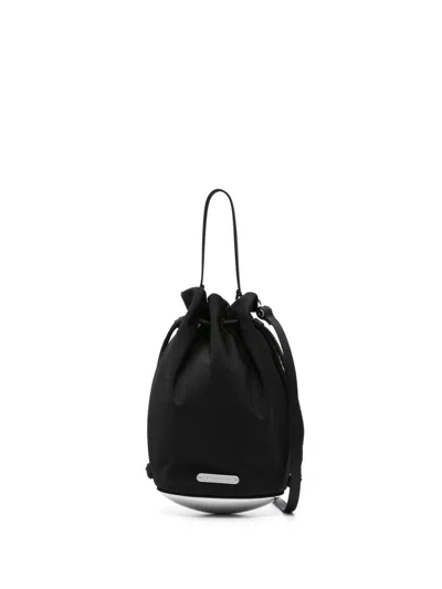 Shop Alexander Wang Dome Mini Bucket Bags In 001 Black