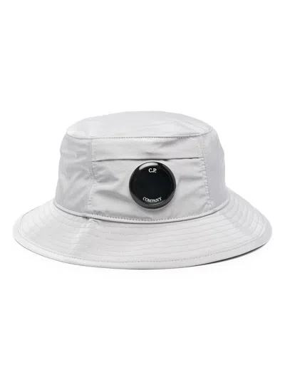 Shop C.p. Company Chrome-r Bucket Hat Accessories In Grey