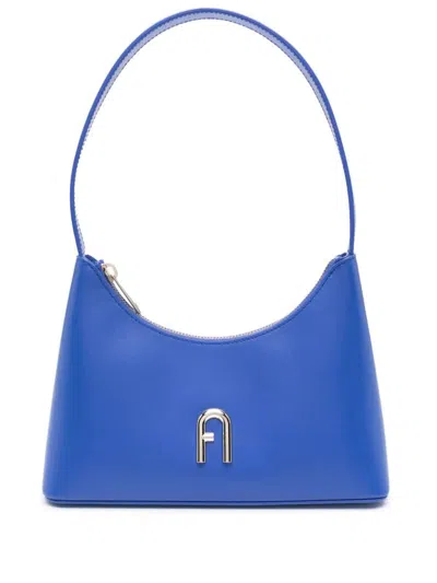 Shop Furla Diamond Mini Shoulder  Bags In Blue