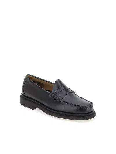 Shop Gh Bass G.h. Bass Loafers In Black Lthr