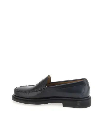 Shop Gh Bass G.h. Bass Loafers In Black Lthr