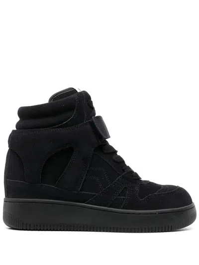 Shop Isabel Marant Sneakers In Faded Black