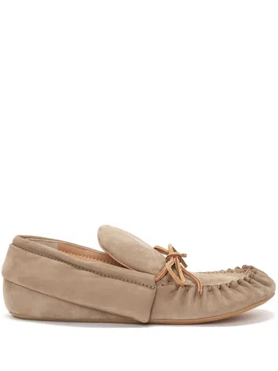 Shop Jw Anderson J.w. Anderson Loafer Flat Shoes In Brown