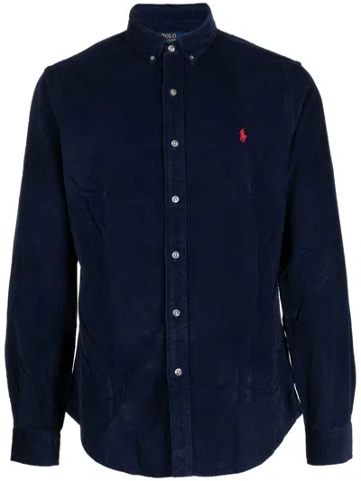 Shop Polo Ralph Lauren Slbdppcs-ls-sport Shirt Clothing In Blue