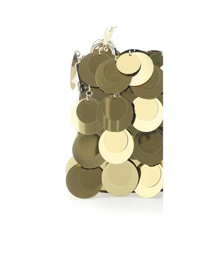 Shop Rabanne Shoulder Bags In Gold