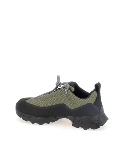 Shop Roa Sneakers In Olive Black