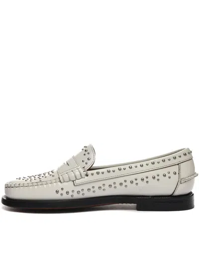 Shop Sebago Dan Studs Shoes In White
