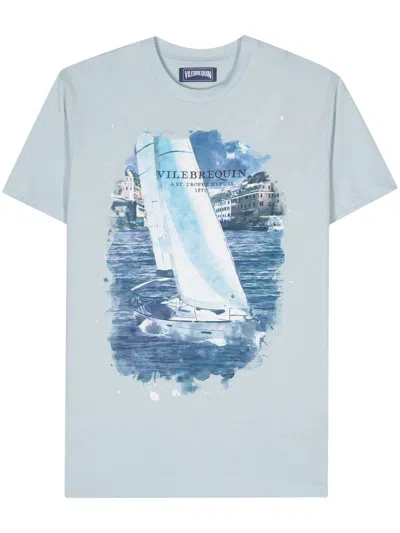 Shop Vilebrequin T/p Washed T-shirt Clothing In Blue
