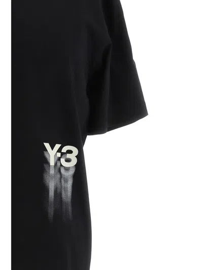 Shop Y-3 Adidas T-shirts & Vests In Black