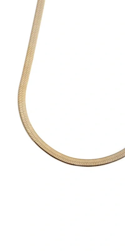 Shop Loren Stewart Vermeil Herringbone Necklace