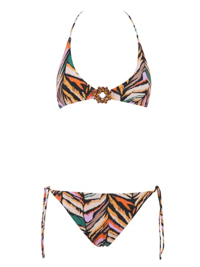 Shop Anjuna Gaia Bikini Clothing In Multicolour
