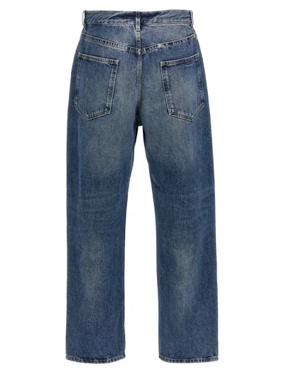 Shop Givenchy Logo Plaque Jeans In Blue