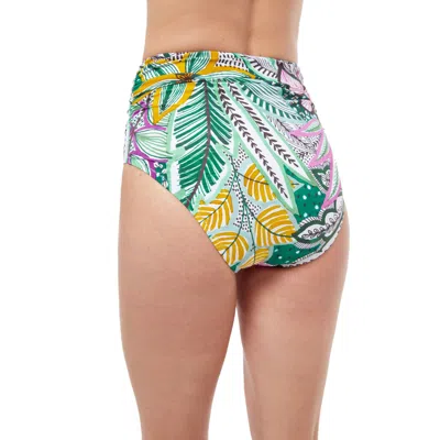 Shop Profile By Gottex Tropic Boom High Waist Swim Bottom With Side Shirring In Multi