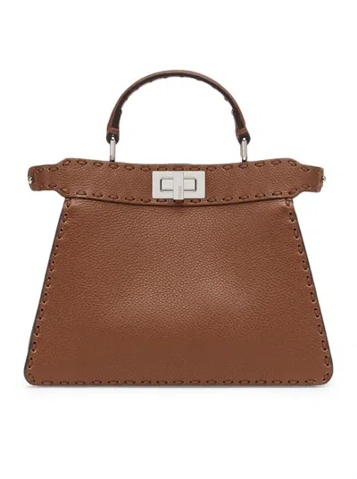 Shop Fendi Bag In Brown