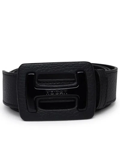 Shop Hogan Black Leather Belt