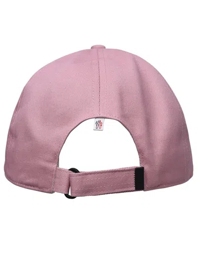 Shop Moncler Grenoble Pink Cotton Hat