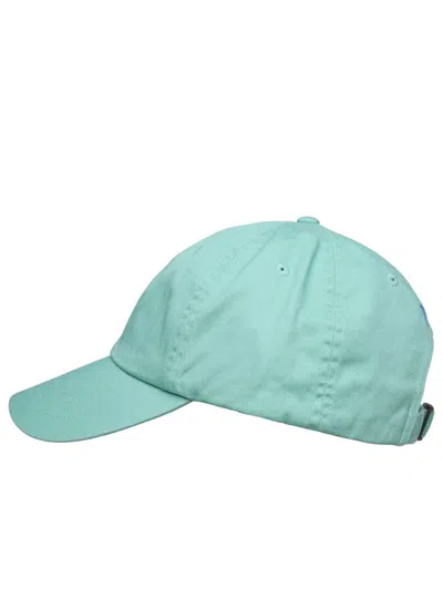Shop Polo Ralph Lauren Mint Cotton Hat In Green