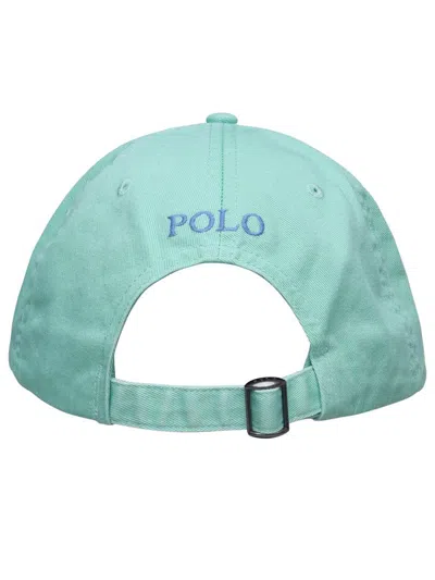 Shop Polo Ralph Lauren Mint Cotton Hat In Green