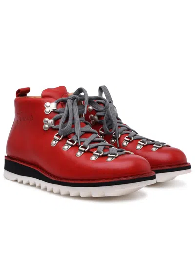 Shop Fracap Red Leather M120 Boots