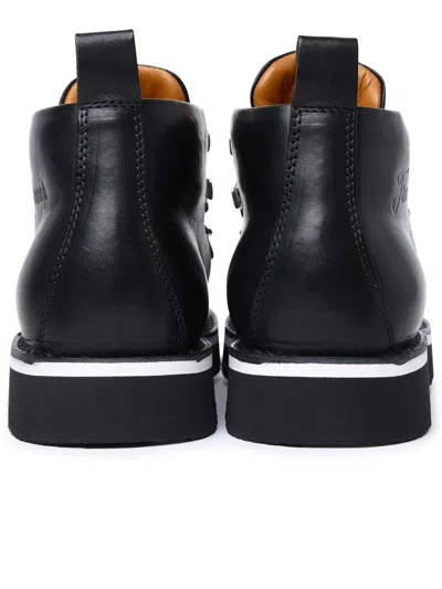 Shop Fracap 'm120' Black Leather Boots
