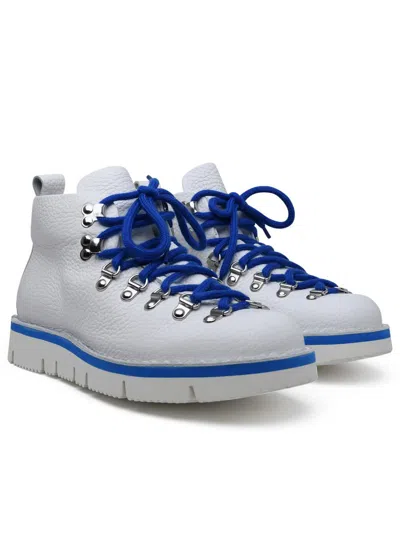 Shop Fracap M120 White Leather Boots