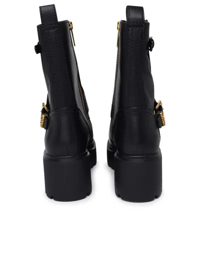 Shop Michael Kors 'perry' Black Shiny Leather Boots