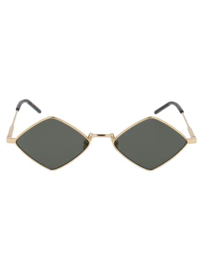 Shop Saint Laurent Sunglasses In 004 Gold Gold Grey