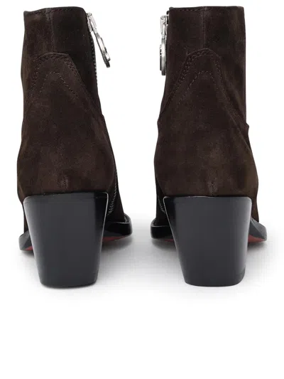 Shop Sonora Jalapeno Ankle Boots In Brown Suede