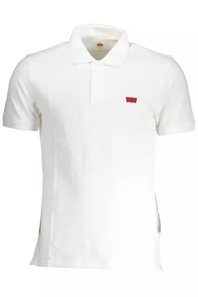 Shop Levi&#039;s Chic Slim-fit White Cotton Polo