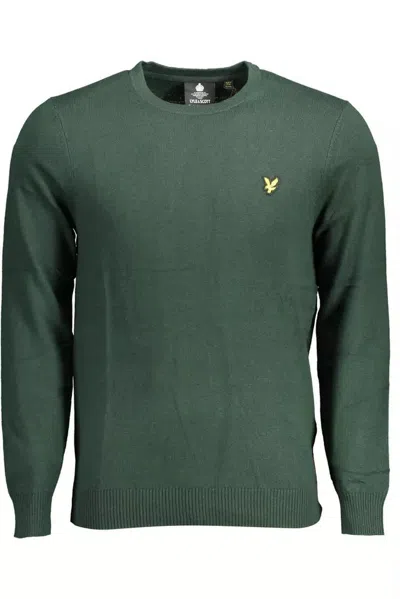 Shop Lyle & Scott Elegant Green Cotton-wool Blend Sweater