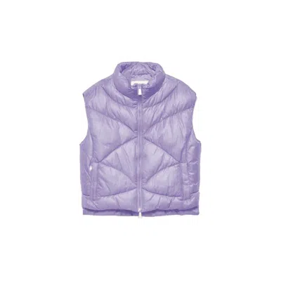 Shop Hinnominate Elegant Sleeveless Purple Down Jacket
