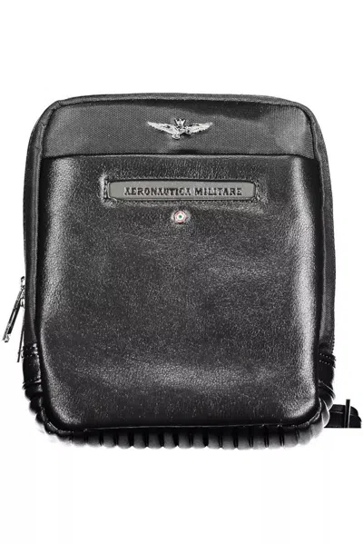 Shop Aeronautica Militare Sleek Black Shoulder Bag For The Modern Man