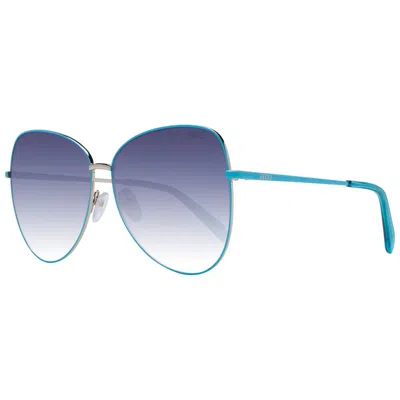 Shop Emilio Pucci Turquoise Women Sunglasses