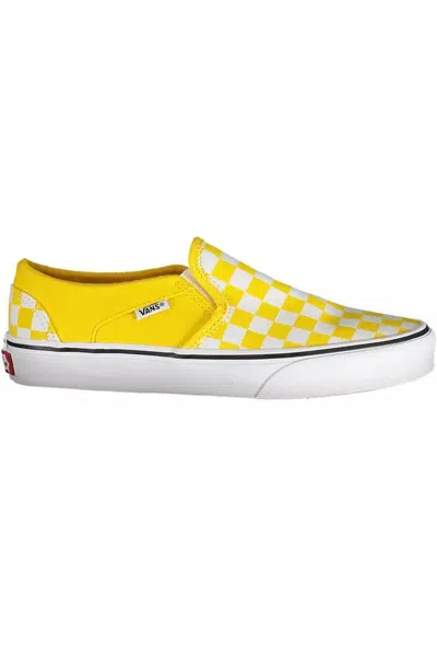 Shop Vans Vibrant Yellow Elastic Sports Sneakers