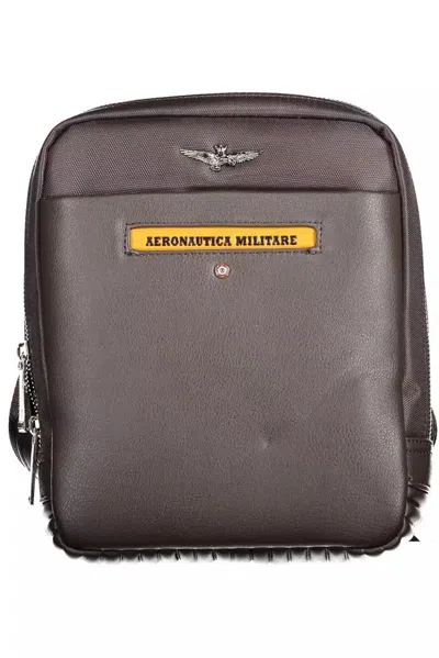 Shop Aeronautica Militare Vintage Brown Shoulder Bag With Refined Details