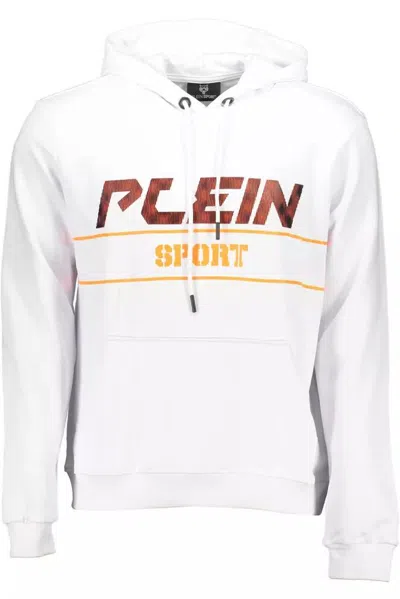 Shop Plein Sport White Cotton Sweater