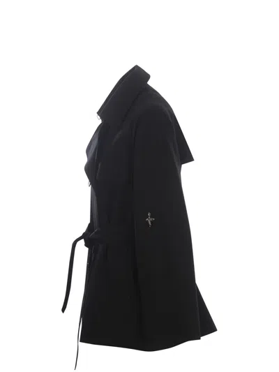 Shop Fay Trench Coat In Nero
