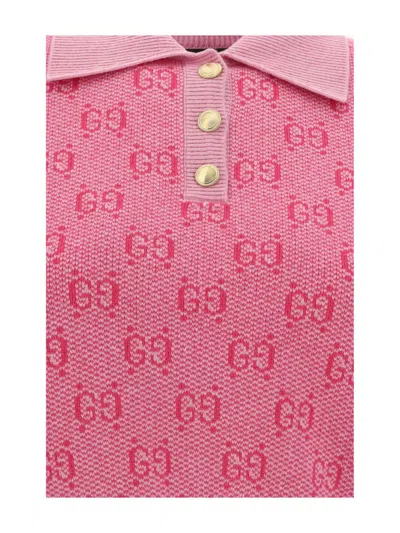 Shop Gucci Top In Pink/mc