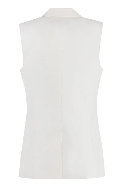 Shop Michael Kors Linen Blazer In White